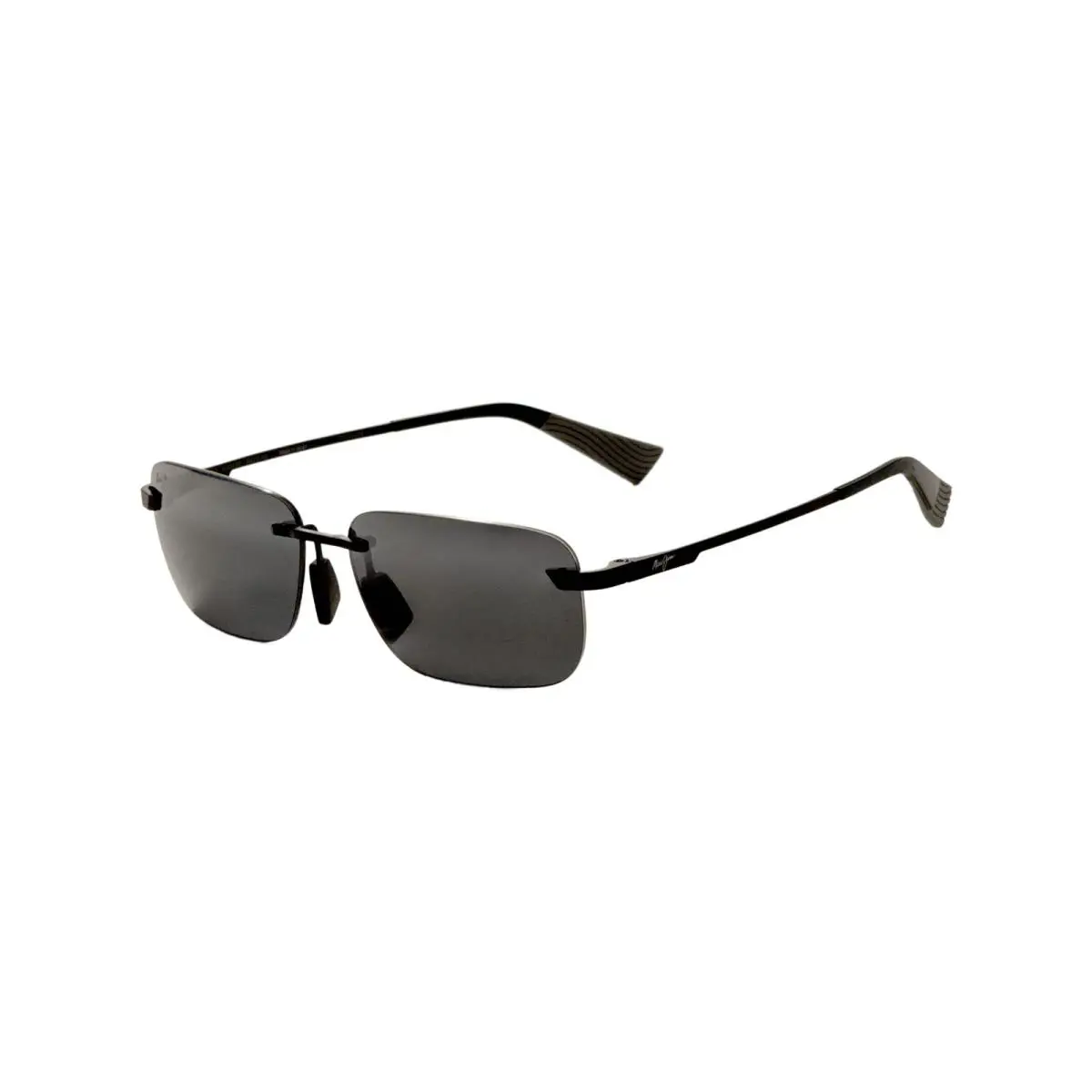 Maui Jim Men`s Lanakila 59mm Matte Black with Grey Polarized Sunglasses 624-02