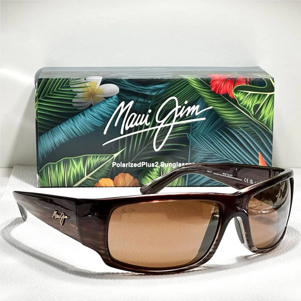 Maui Jim World Cup Choco Stripe Fade Sunglasses MJ0266S-002 / H266-01