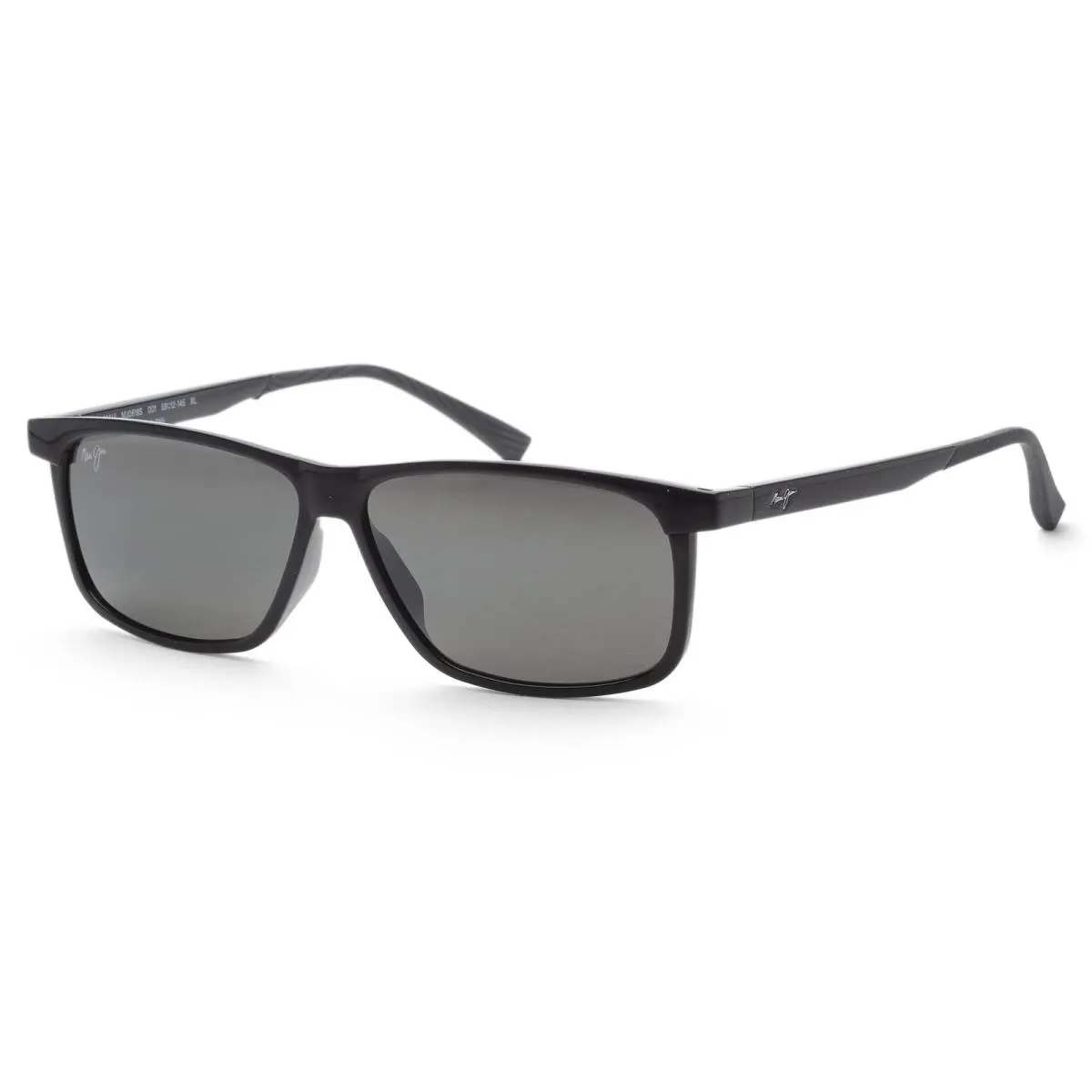 Maui Jim Men`s Unisex 59mm Shiny Black Polarized Sunglasses 618-02