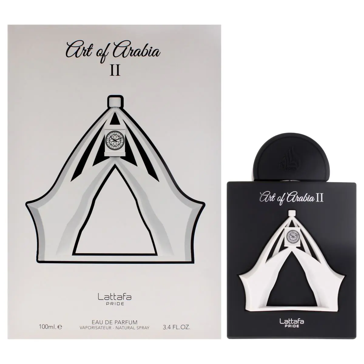 3 Pack Pride Art Of Arabia II by Lattafa For Unisex - 3.4 oz Edp Spray