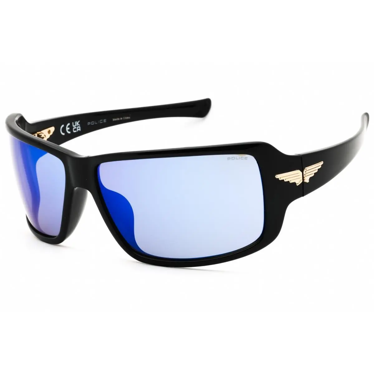 Police SPLN37-0Z42 Sunglasses 65mm - Frame: SHINY BLACK, Lens: SHINY BLACK - SMOKE