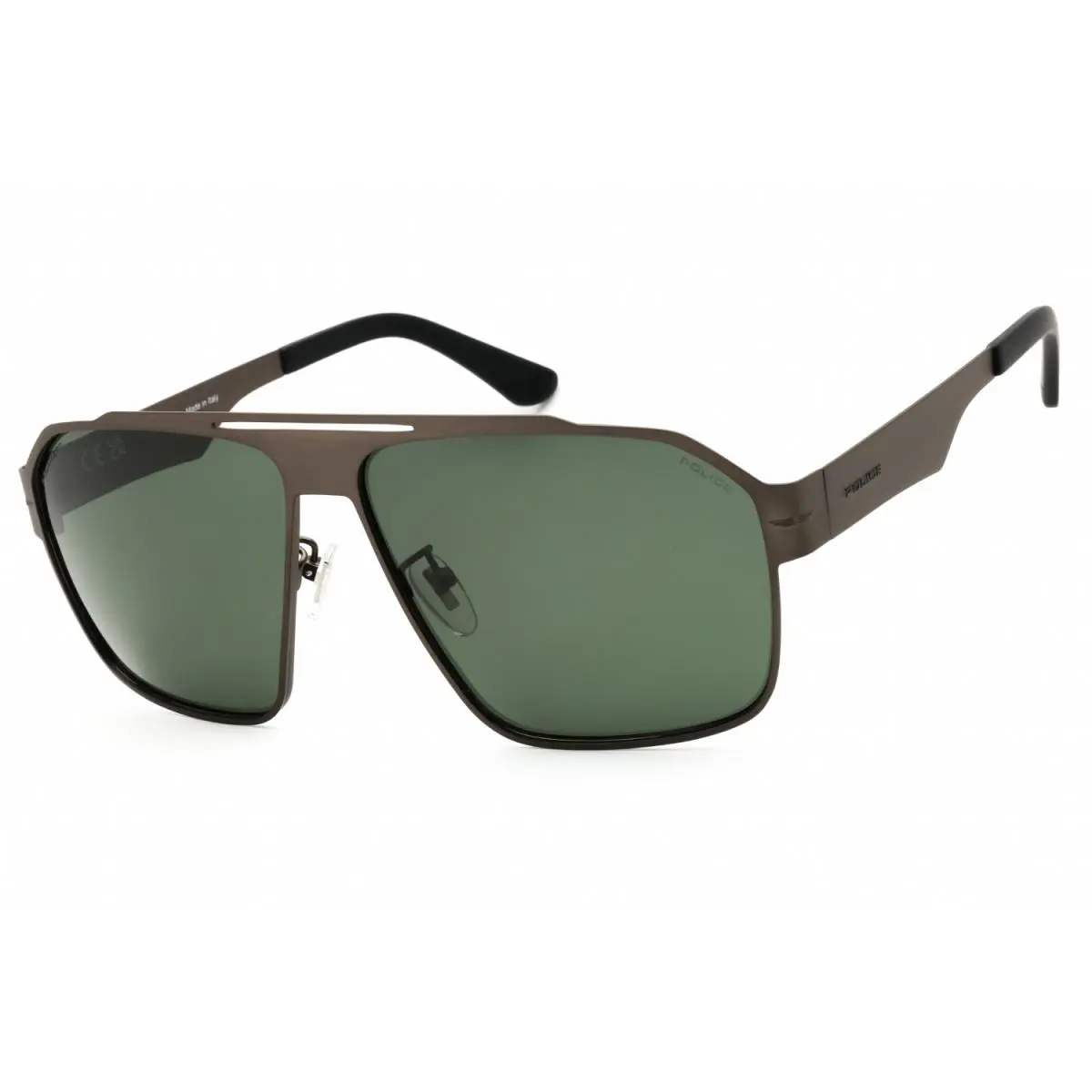 Police SPLL08M I47P Semi-matte Total Satin Gunmetal/green 63-13-140