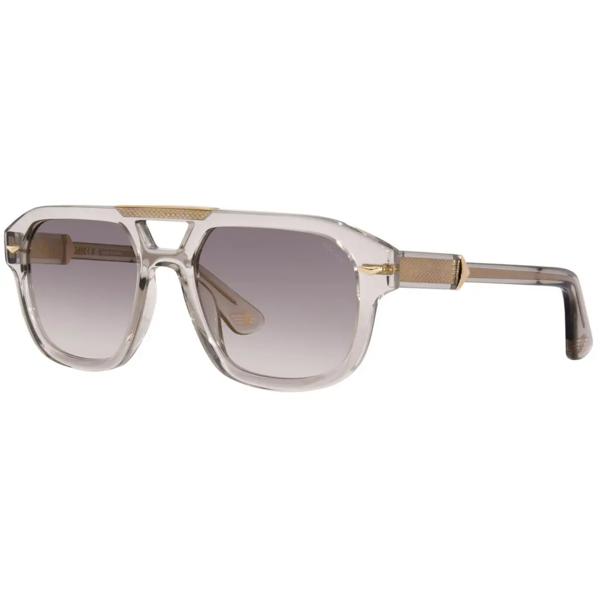 Police Monument-1 SPLL19 M78G Sunglasses Men`s Transparent Grey/grey 55mm