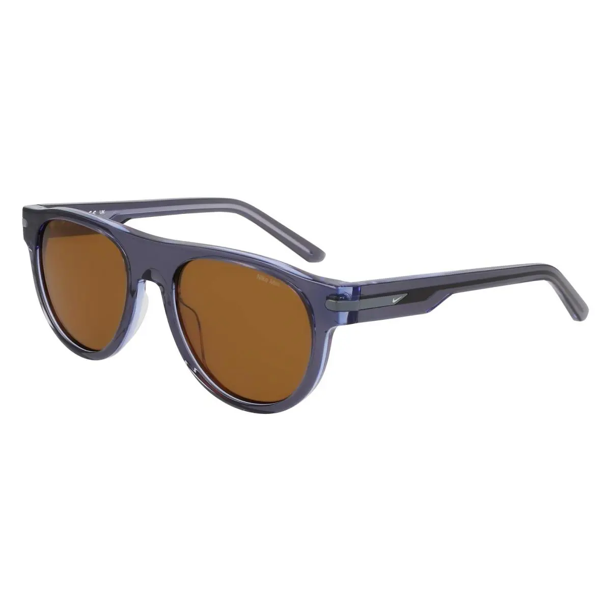 Nike Crescent Iii EV-24019 013 Crystal Smoke Sunglasses with Amber Lenses - Smoke/Amber, Frame: Gray, Lens: Amber