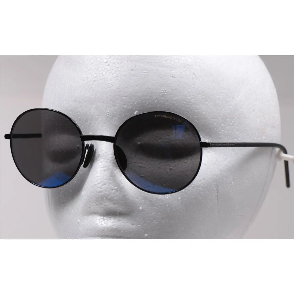 Porsche Design P`8631-A Round Panto Sunglasses Unisex Blue Mirror Shades Italy