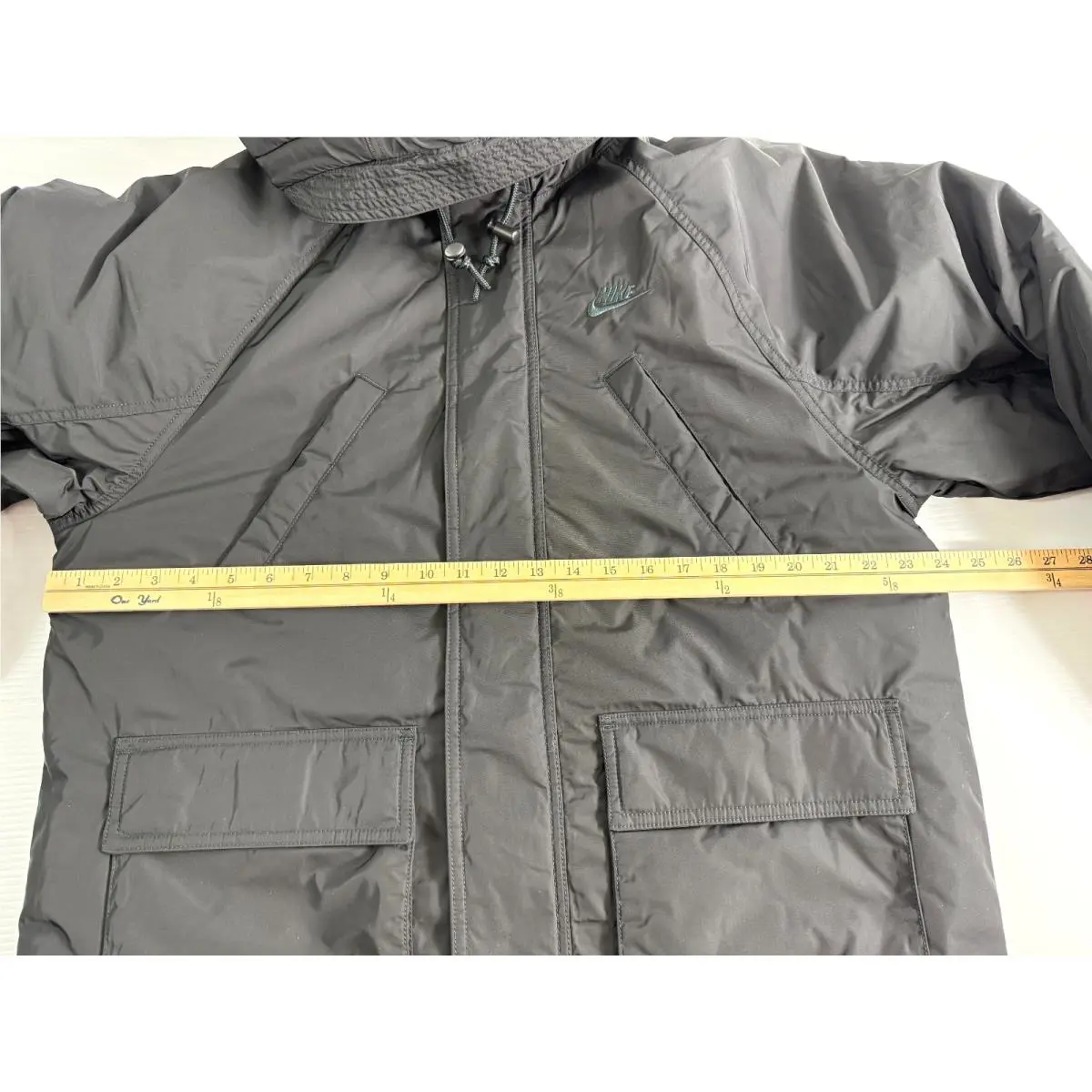 Nike clothing - Nike Sportswear Club Fleece Therma-Fit Parka Jacket - FZ0869-010 - Black (UPC: 197596513110) 6