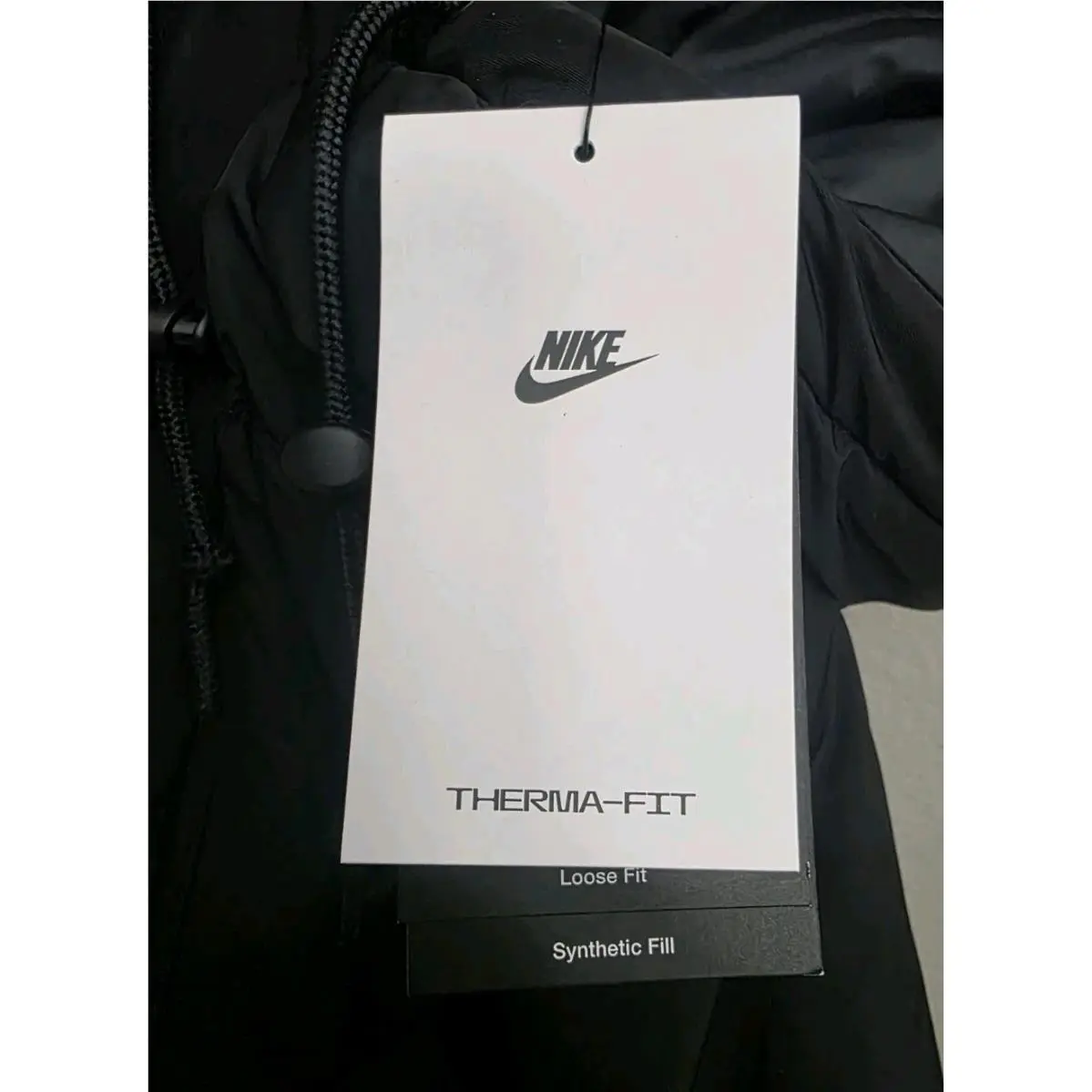 Nike clothing - Nike Sportswear Club Fleece Therma-Fit Parka Jacket - FZ0869-010 - Black (UPC: 197596513110) 6