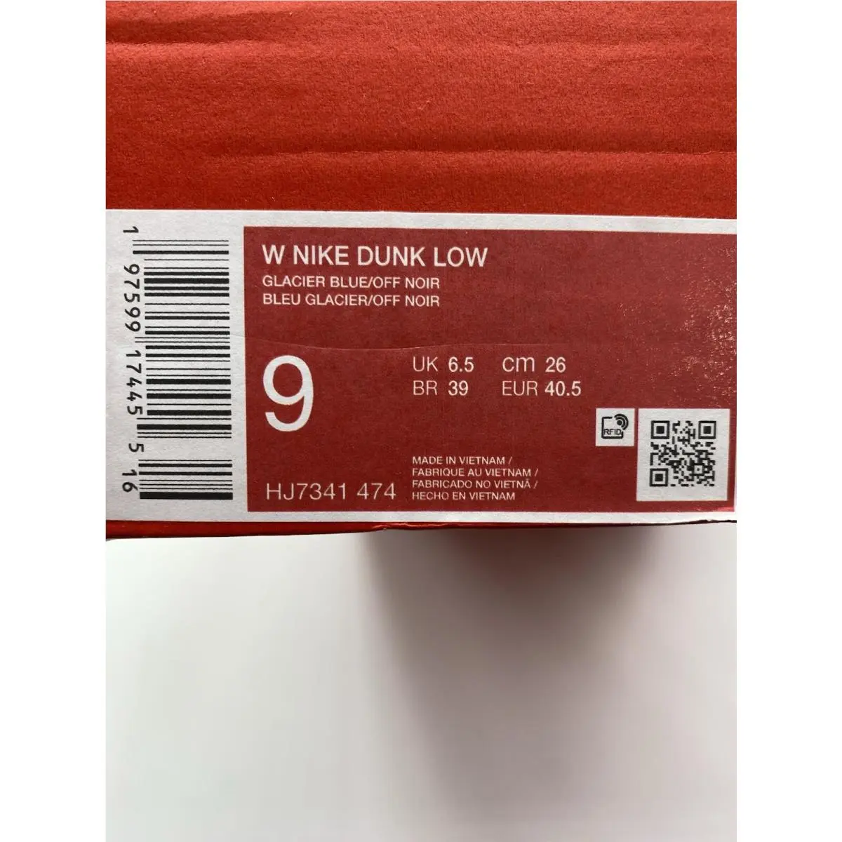 Nike shoes - Nike Dunk Low - Dunk Low - HJ7341-474 - Glacier Blue/Off Noir (UPC: 197599174455) 6