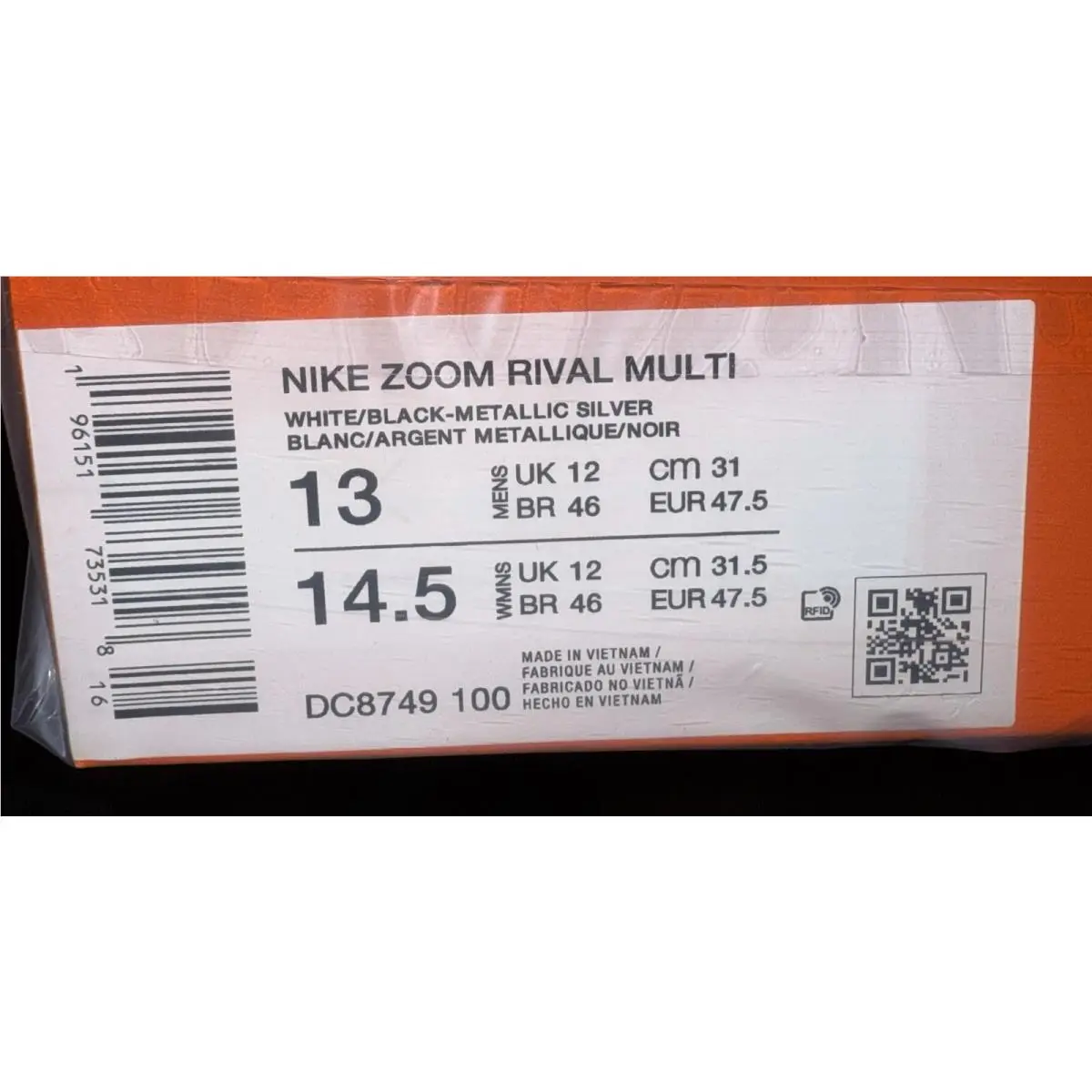 Nike shoes - Nike Zoom Rival - Zoom Rival - DC8749-100 - White 5