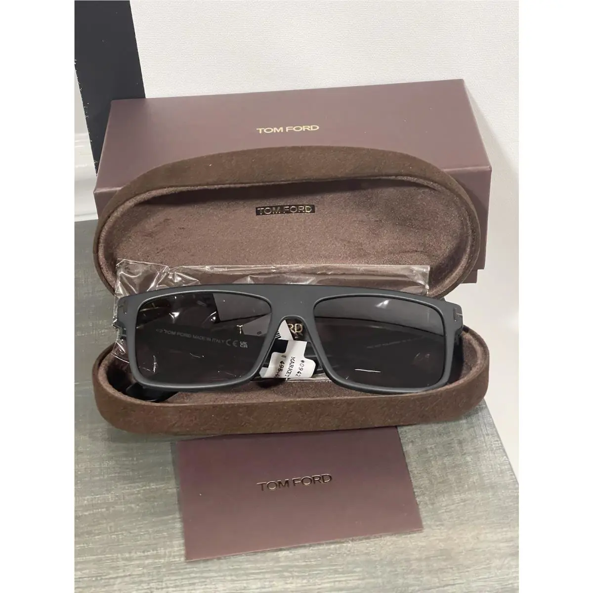 Tom Ford PHILIPPE-02 Matte Black Sunglasses FT0999-N 02D 58-16-145 Polarized - Frame: Black, Lens: Smoke