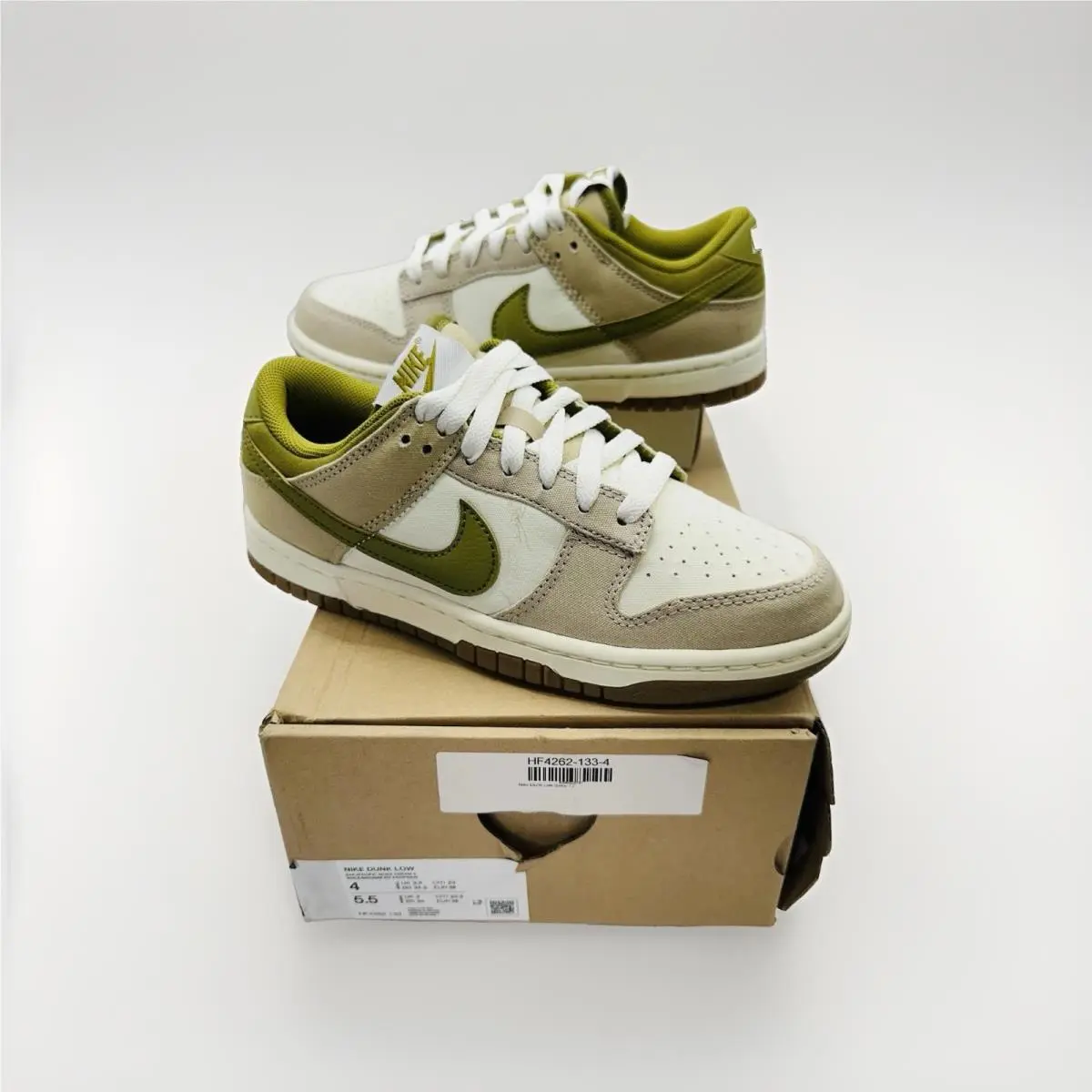 Nike Dunk Low “since 72” Pacific Moss Cream Sail Youth Size 4 / Women’s 5.5 US