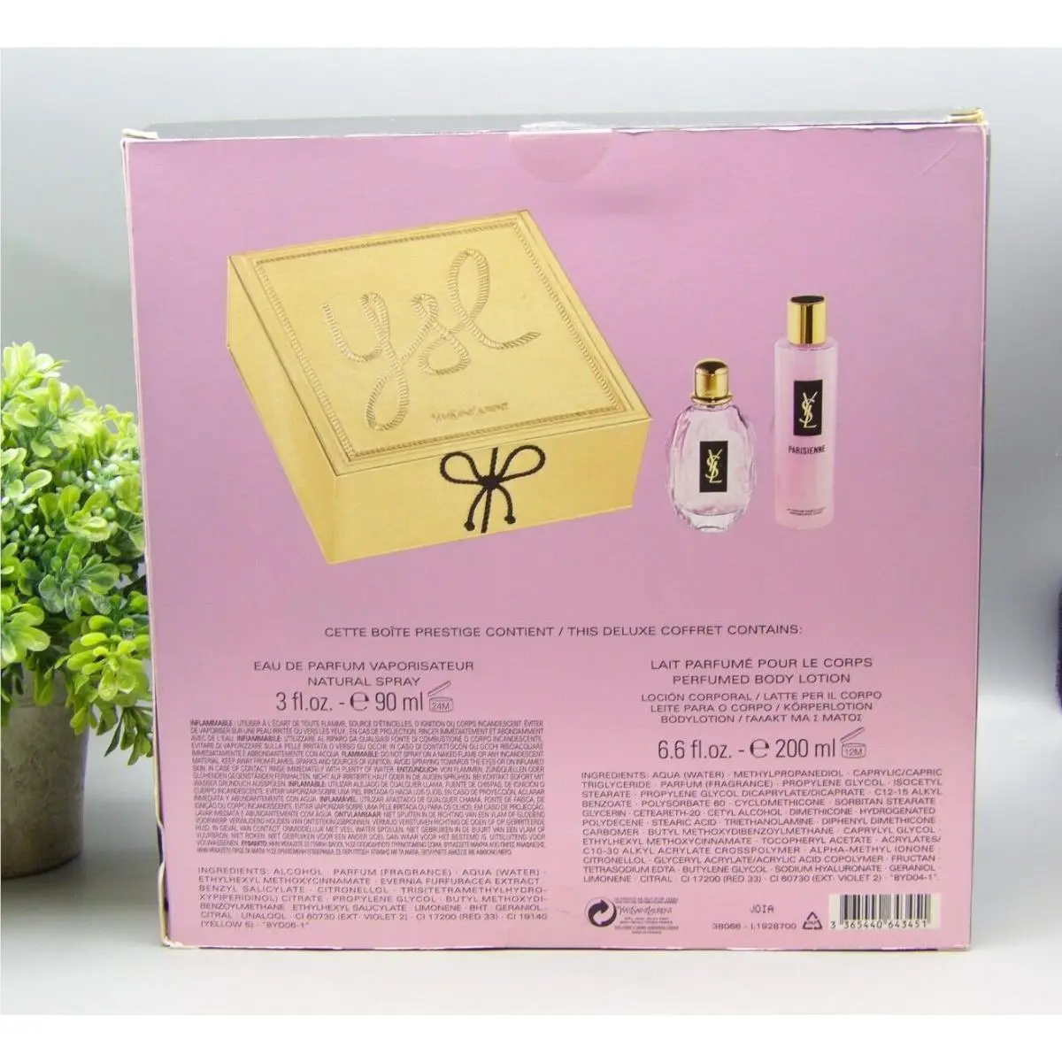 Parisienne Gift Set Eau De Parfum Spray 3 oz /body Lotion 6.6 by Yves Saint Laurent