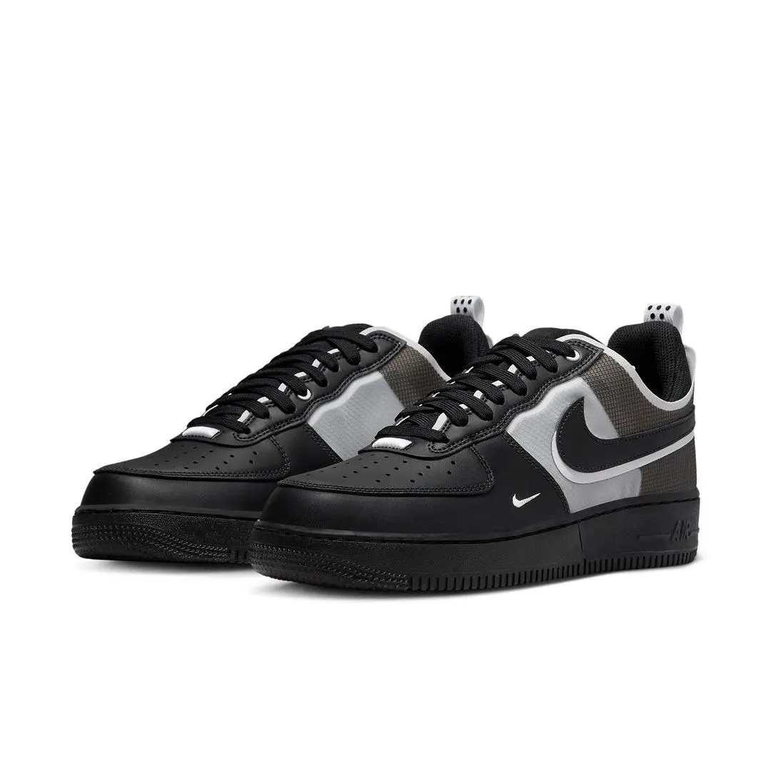 Air Force 1 React Men`s Multi Size 14 US Black/black-white DM0573-002 by Nike