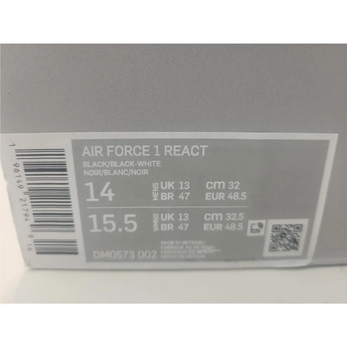 Nike shoes - Nike Air Force 1 - Air Force - DM0573-002 - Black (UPC: 196149217949) 6