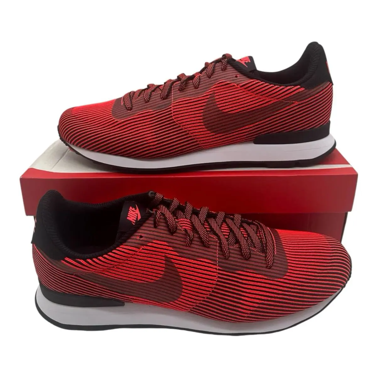 Nike Internationalist Kjcrd Jacquard M QS Running Shoes Mens Sz 10 Red/black - Red
