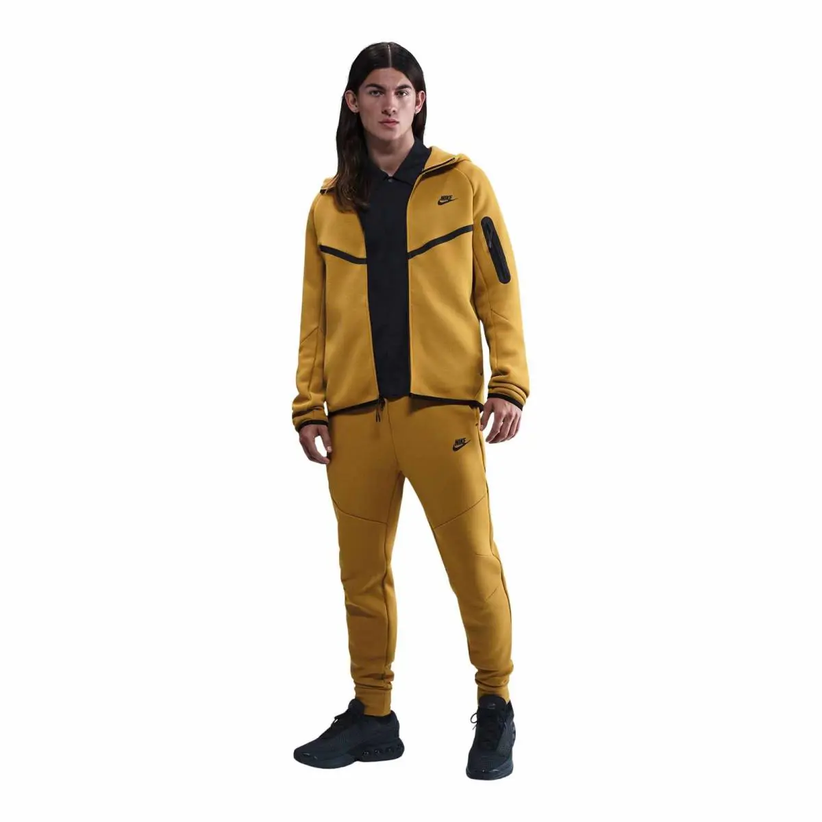 Nike Tech Fleece Windrunner Jacket Ochre HV0949-352 Men’s Xxl - Orange
