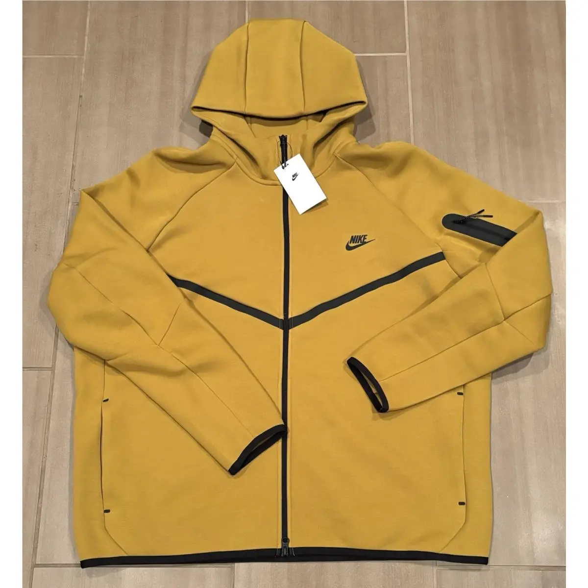 Nike Tech Fleece Windrunner Jacket Ochre HV0949-352 Men’s Xxl - Orange