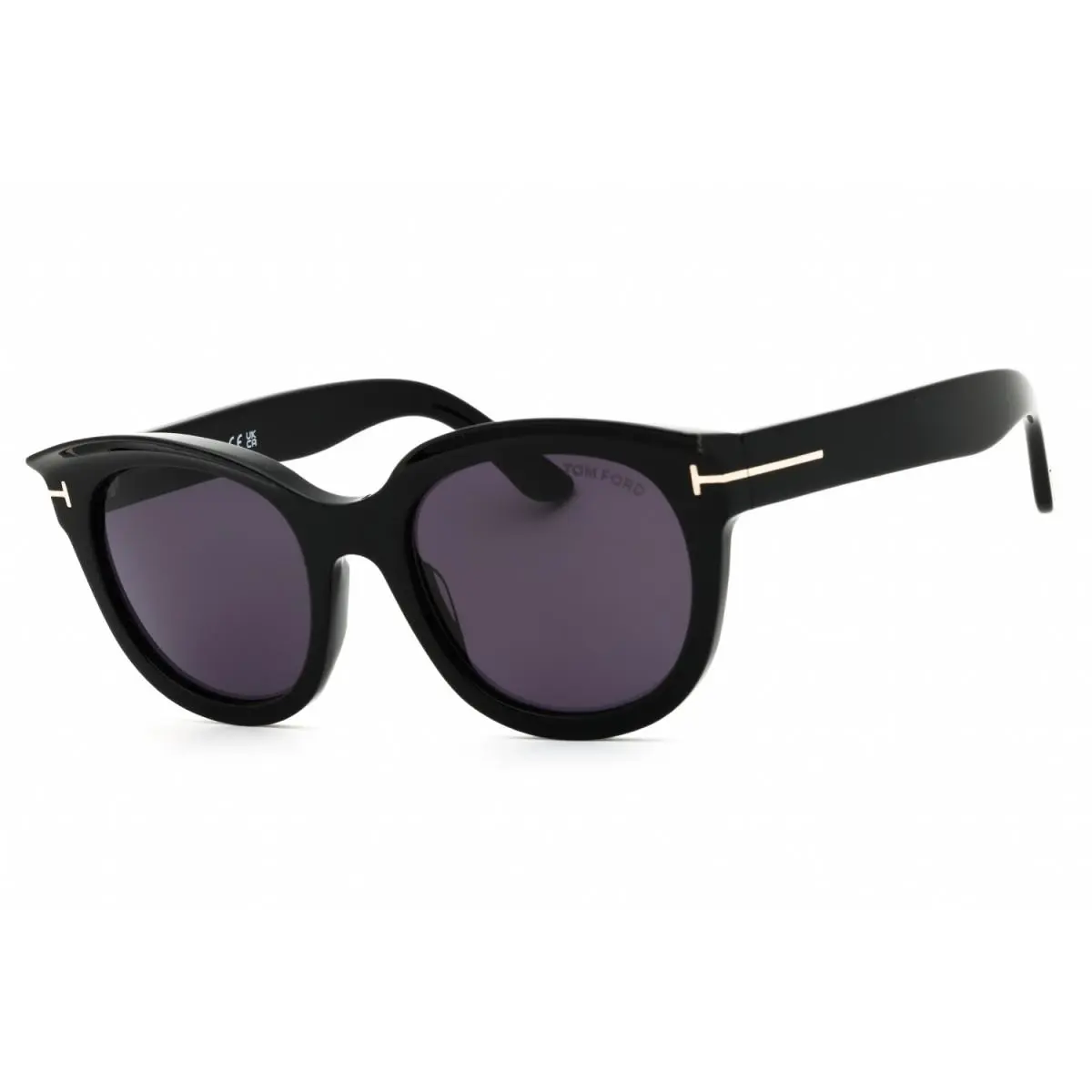 Tom Ford FT1114 01A Shiny Black/smoke 54-21-140 Sunglasses