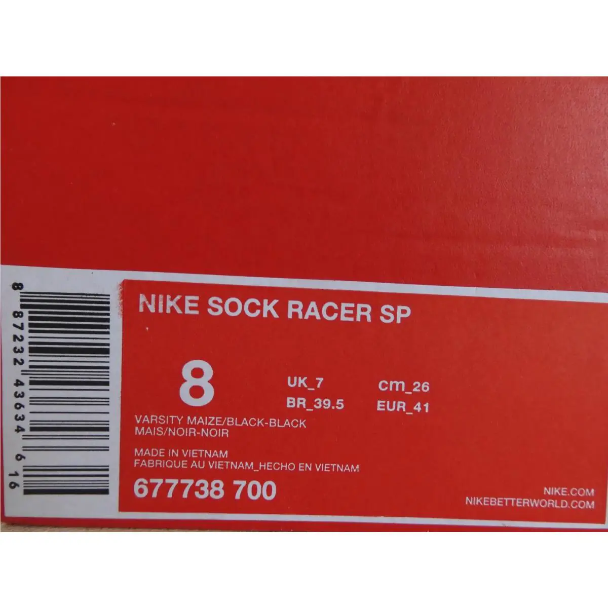 Nike shoes - Nike Air Sock Racer - Air Sock Racer - 677738-700 - Yellow (UPC: 887232436346) 3