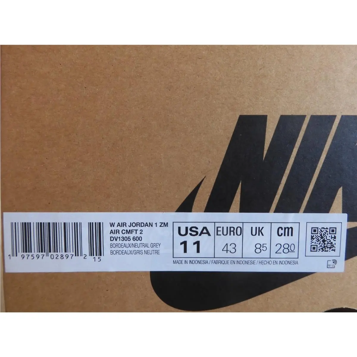 Nike shoes - Air Jordan 1 - Air - DV1305-600 - Purple (UPC: 197597028972) 6