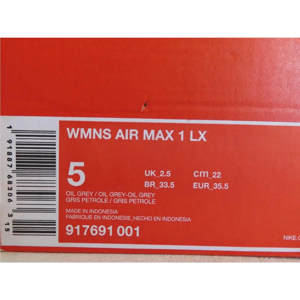 Nike shoes - Nike Air Max 1 - Air Max - 917691-001 - Grey (UPC: 191887683063) 3