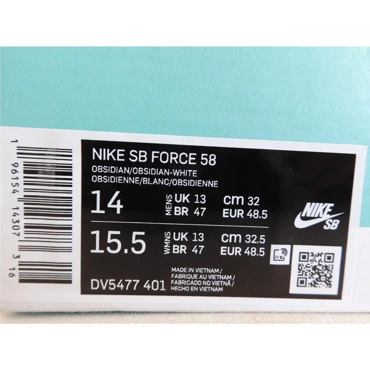 Nike shoes - Nike SB Force 58 - Force - DV5477-401 - Blue (UPC: 196154143073) 3
