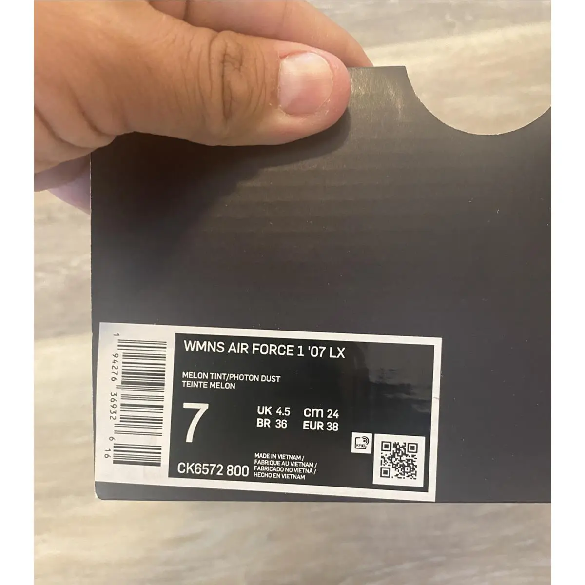 Nike shoes - Nike Air Force 1 `07 LX - CK6572-800 - Melon Tint-Photon Dust (UPC: 194276369326) 10