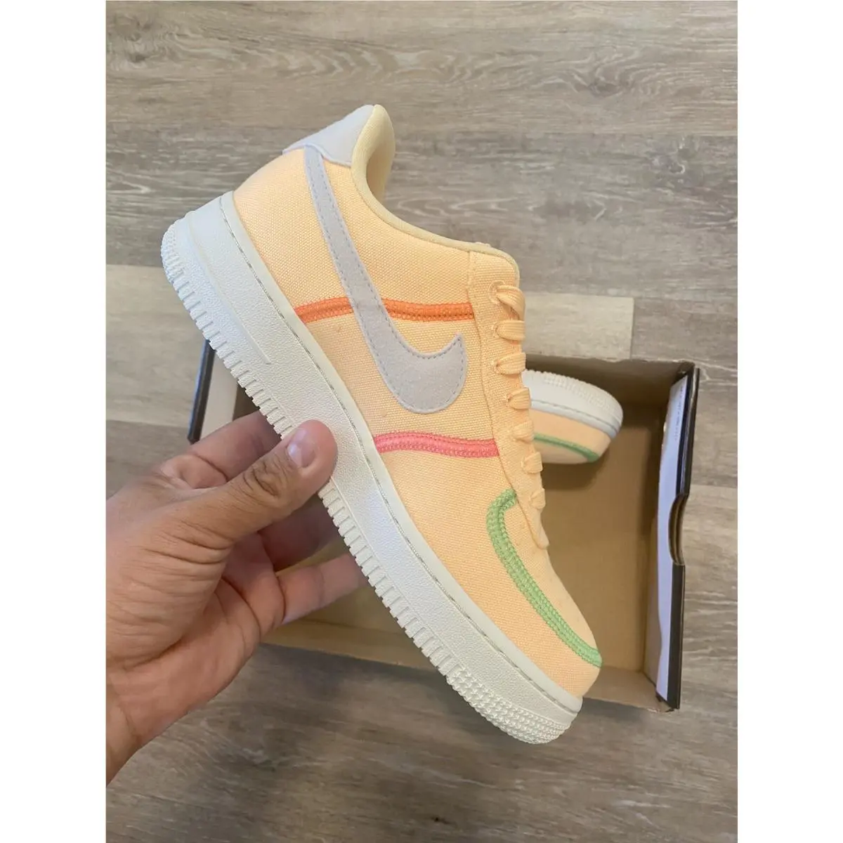 Nike shoes - Nike Air Force 1 `07 LX - CK6572-800 - Melon Tint-Photon Dust (UPC: 194276369326) 8
