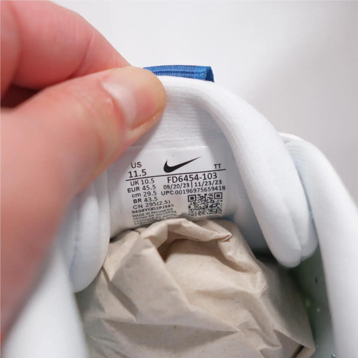 Nike shoes - Nike Downshifter - Downshifter - FD6454-103 - White/Star Blue/Green Strike/Black (UPC: 0196975678457) 8