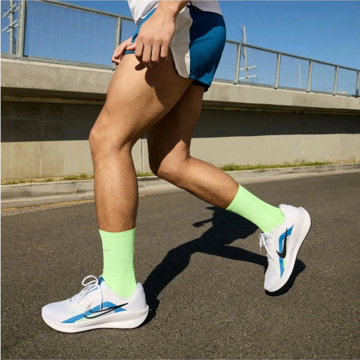 Nike shoes - Nike Downshifter - Downshifter - FD6454-103 - White/Star Blue/Green Strike/Black (UPC: 0196975678457) 6