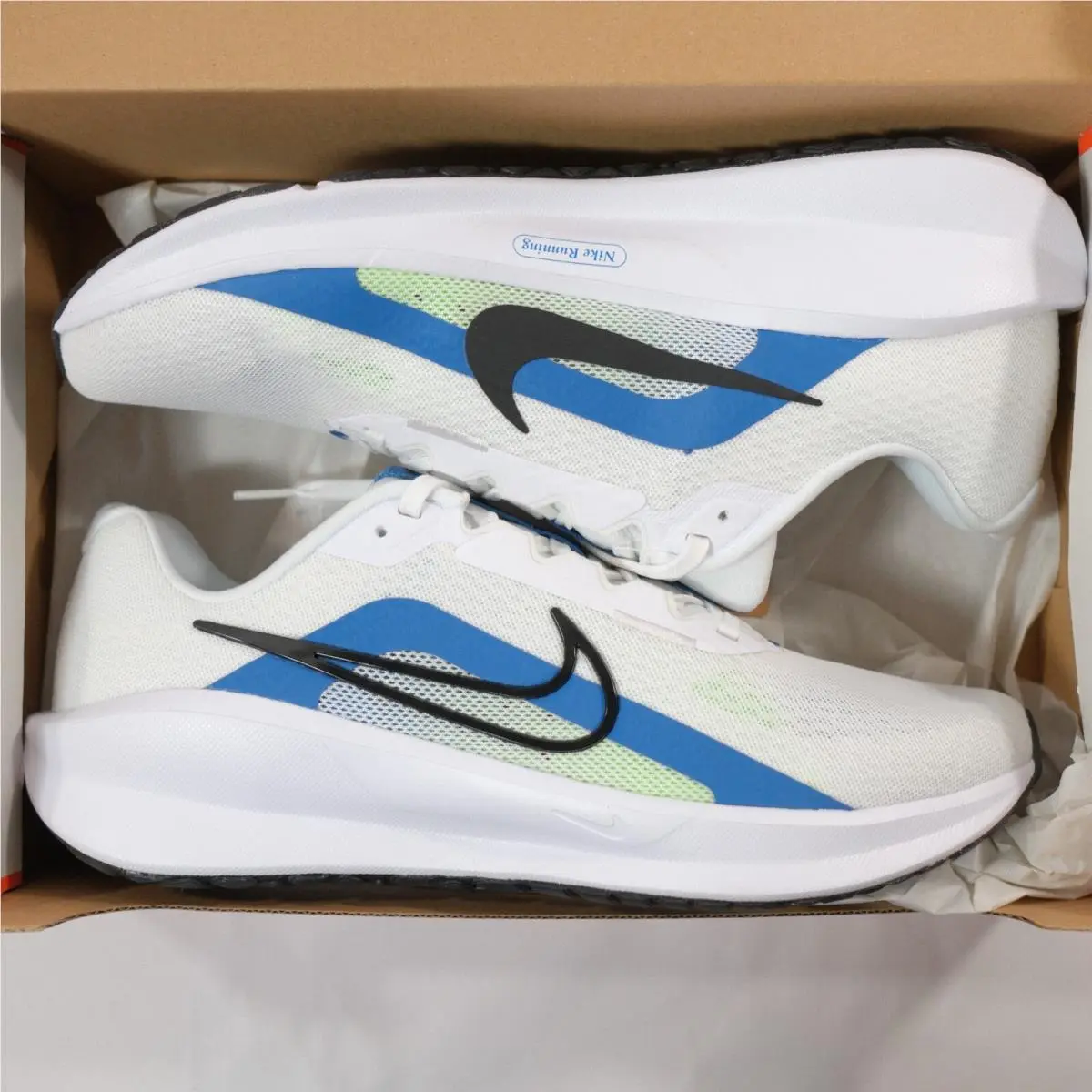 Nike shoes - Nike Downshifter - Downshifter - FD6454-103 - White/Star Blue/Green Strike/Black (UPC: 0196975678457) 2