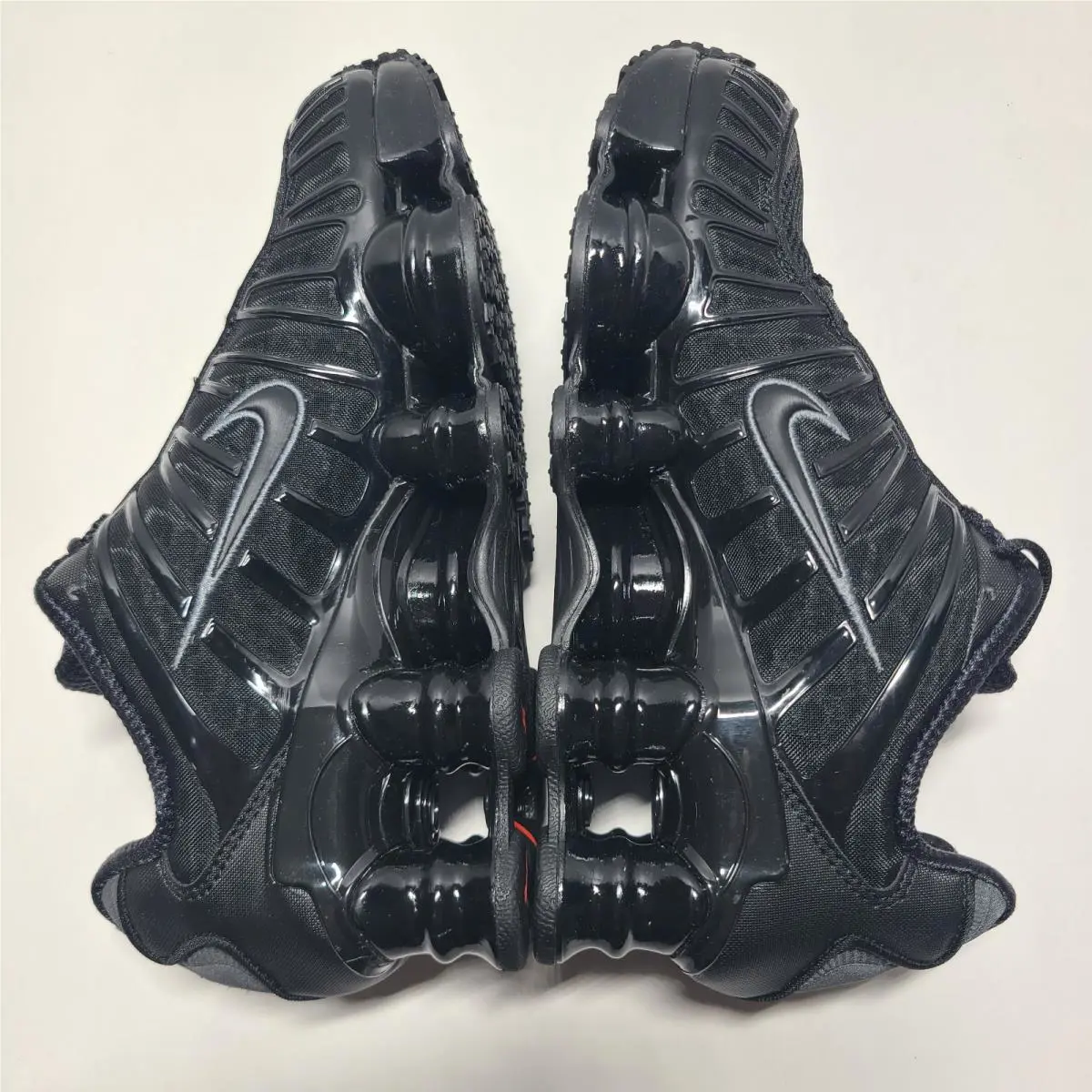 Nike shoes - Women`s Nike Shox TL - Shox - AR3566-002 - Black / Black-Metallic Hematite (UPC: 192498999857) 10