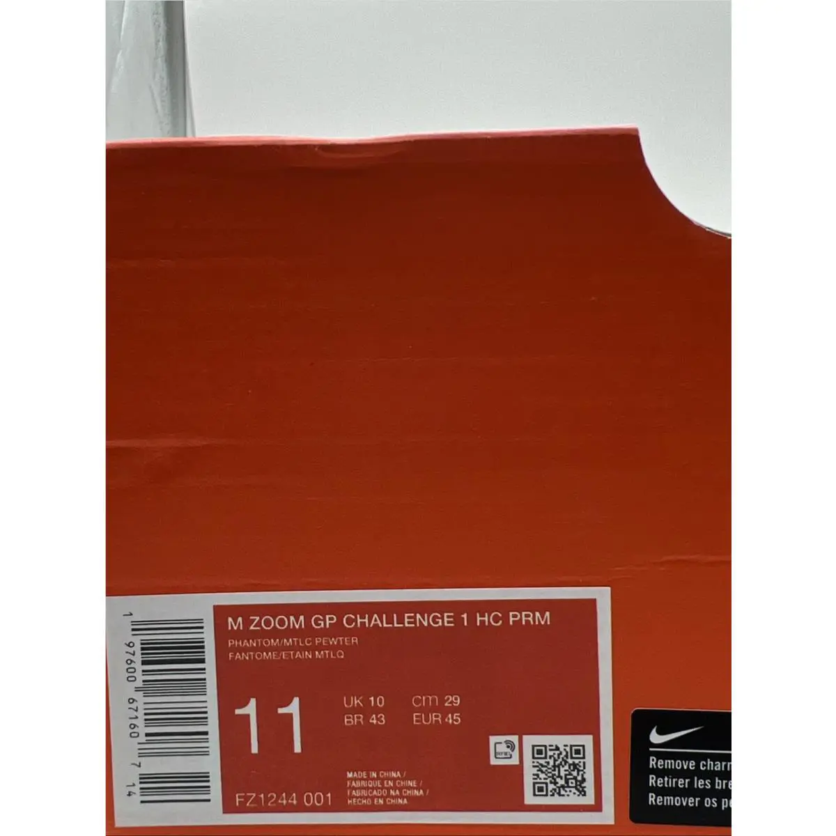 Nike shoes - Nike Zoom GP Challenge 1 - FZ1244-001 - Gray (UPC: 197600716483) 5