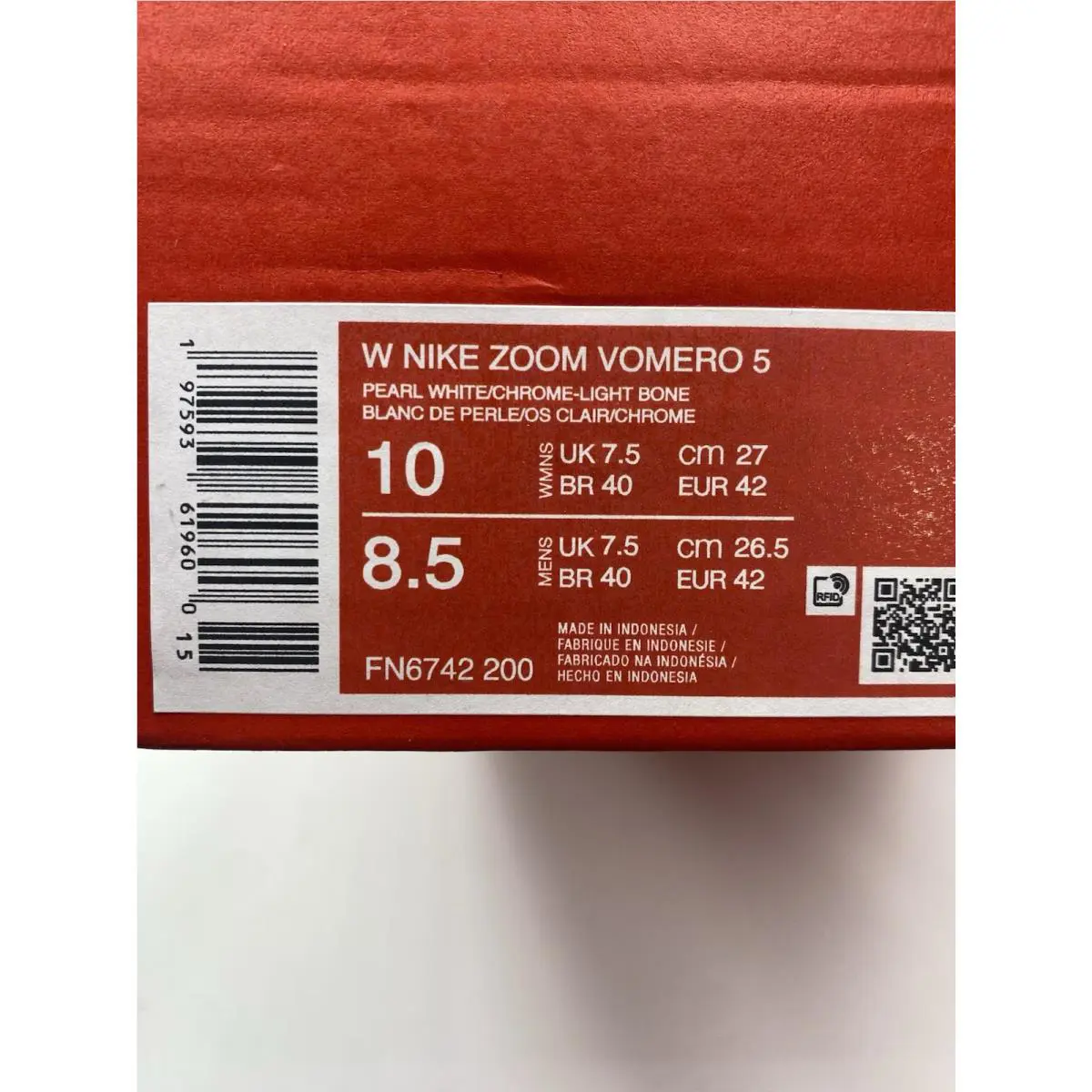 Nike shoes - Nike Zoom Vomero - Zoom Vomero - FN6742 200 - Pearl White/Chrome-Light Bone (UPC: 197593619600) 6