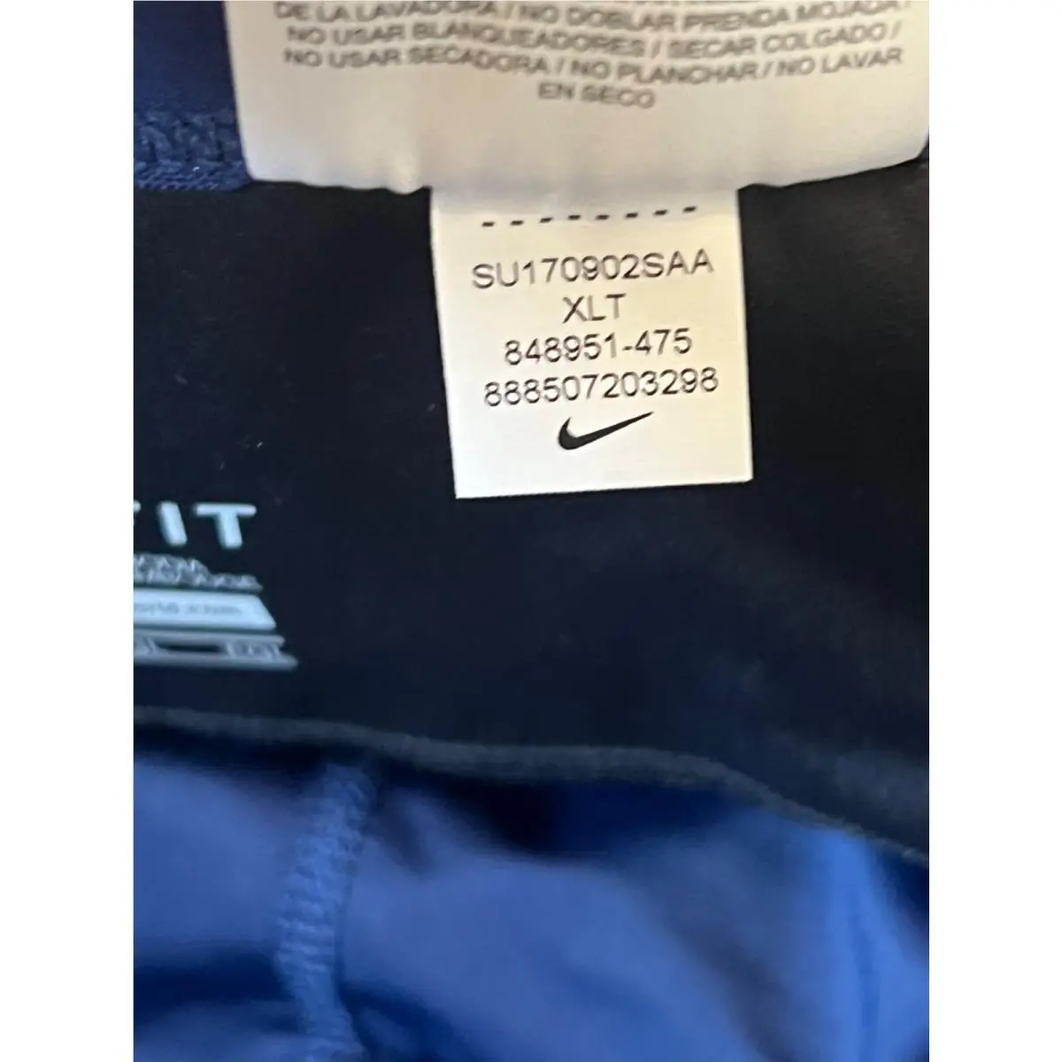 Nike clothing - 848951-475 - 848951-475 - Blue, Metallic Gold 2
