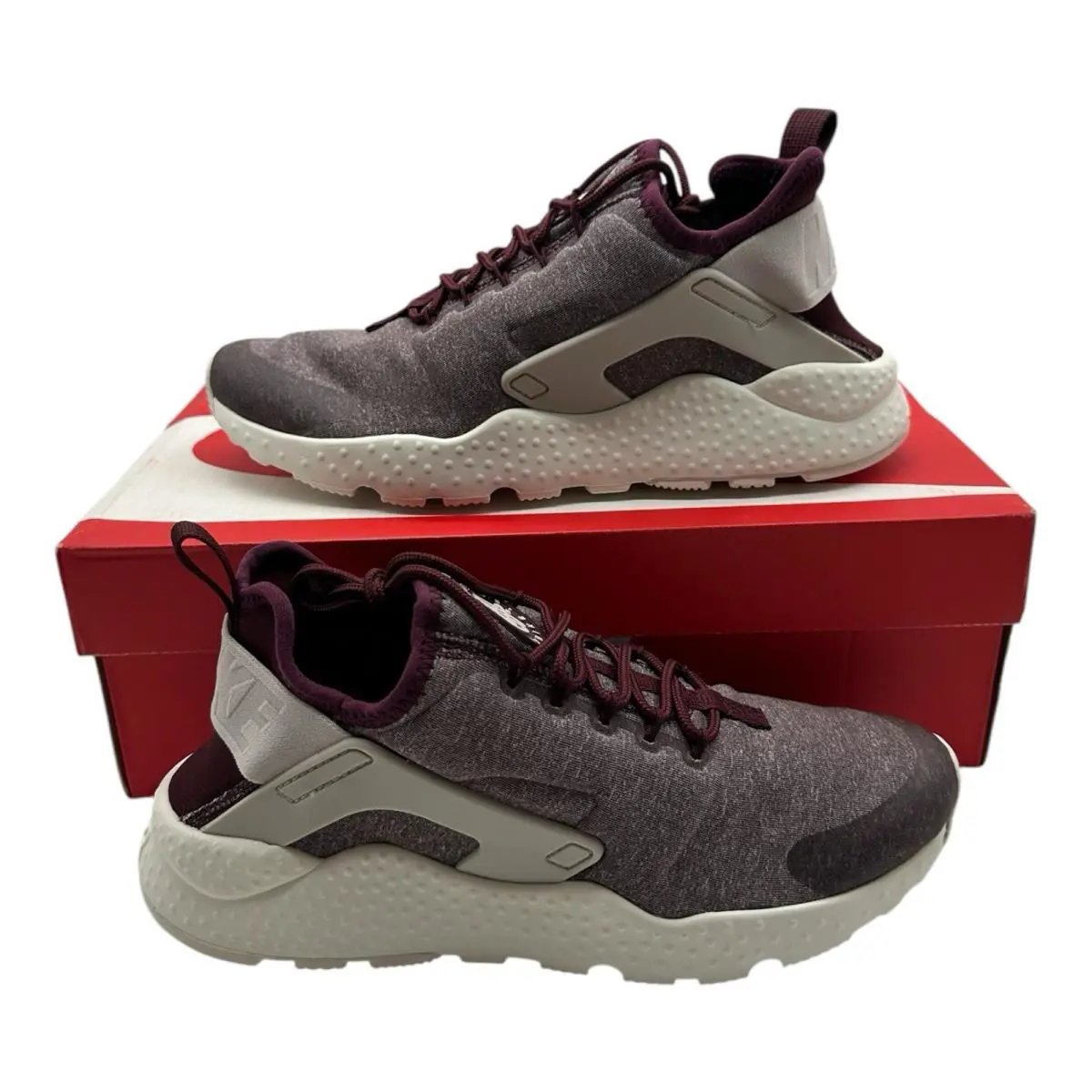 Nike Air Huarache Run Ultra SE Shoes Women`s 9 Night Maroon Sneakers 859516-600 - Purple