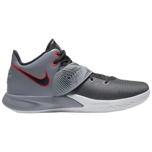 Nike Kyrie Flytrap 3 Cool Grey Grey White Red Black BQ3060-010 Men`s Size 10.5 - Gray