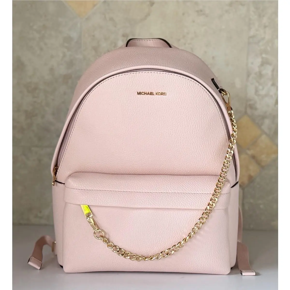 Slater Medium Chain Backpack Powder Blush Pink by Michael Kors