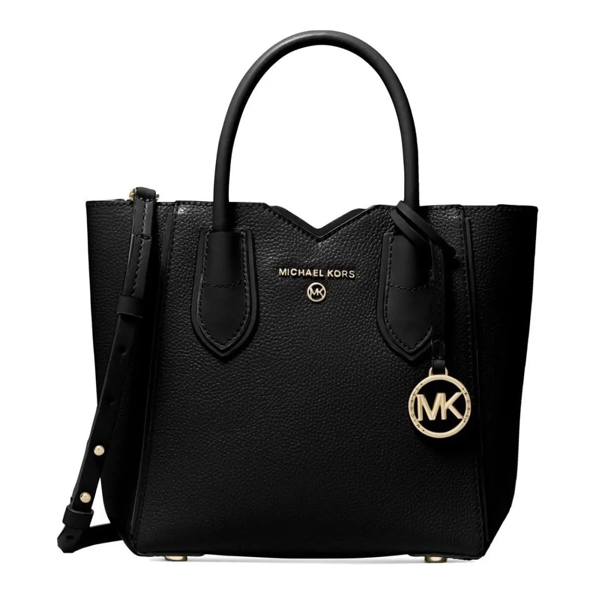 Michael Kors Mae Small Messenger Bag Black/gold