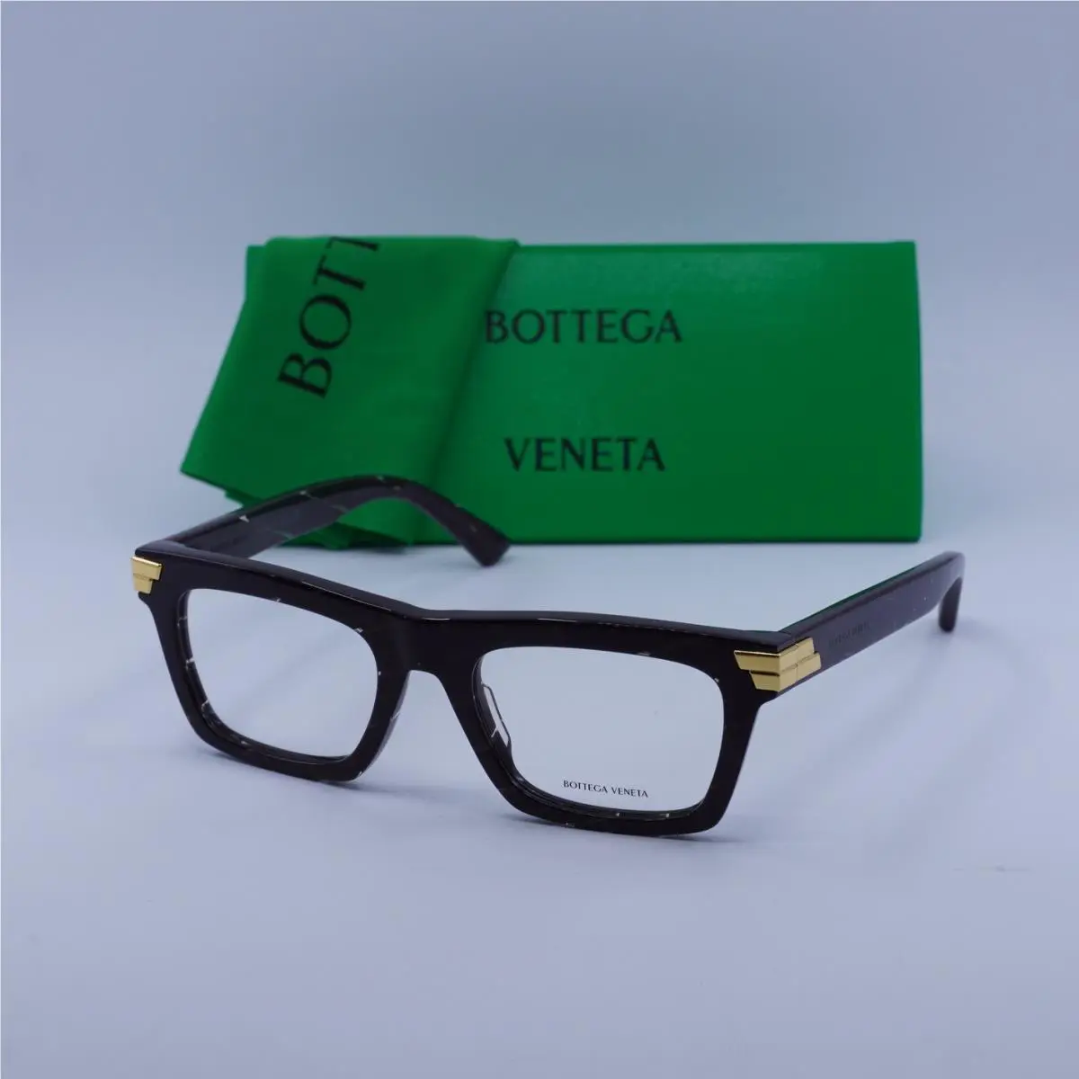 Bottega Veneta BV1059O 003 Burgundy/transparent 51mm Eyeglasses