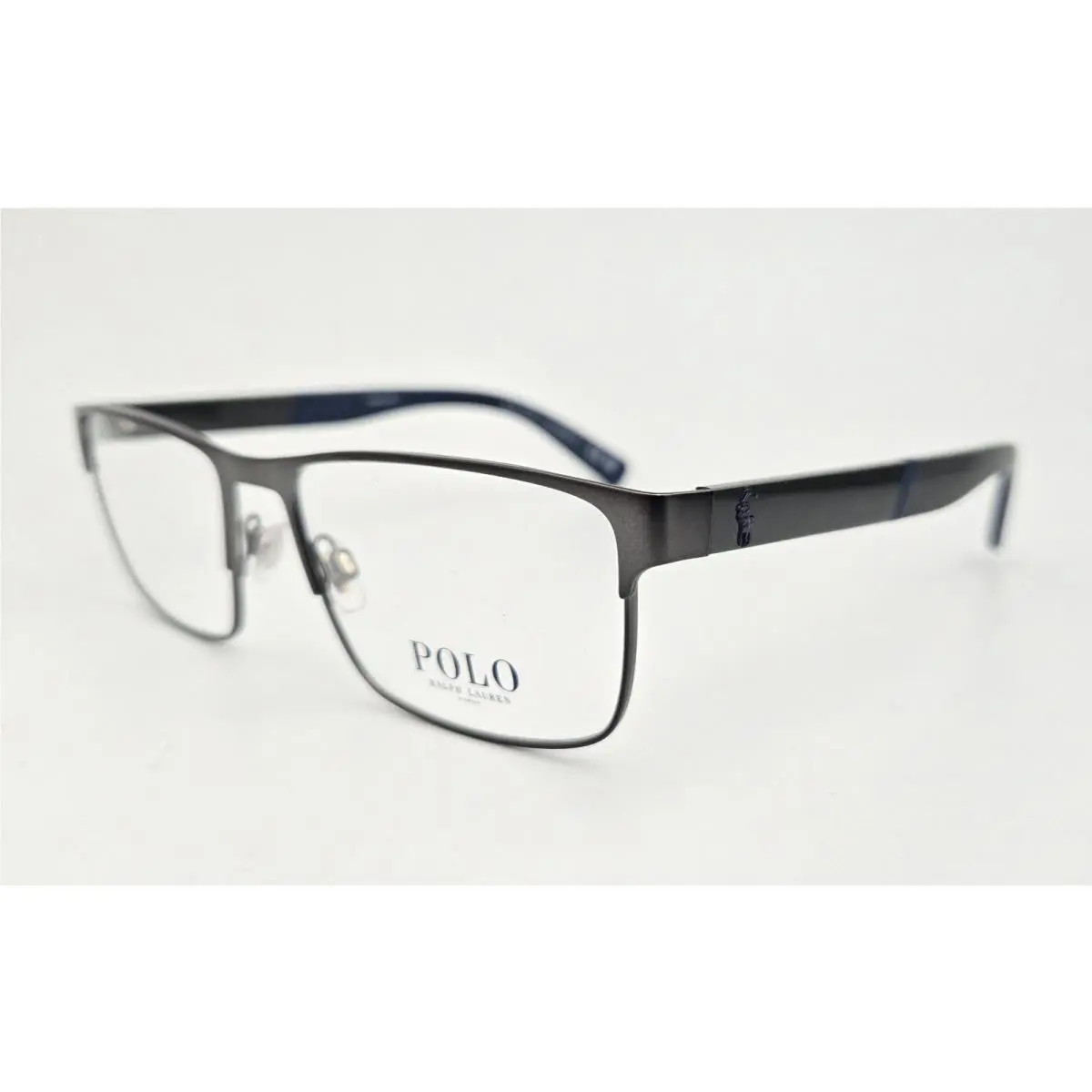 Ralph Lauren Polo Eyeglasses PH 1215 Color 9307 Gunmetal Blue Size 56 Square