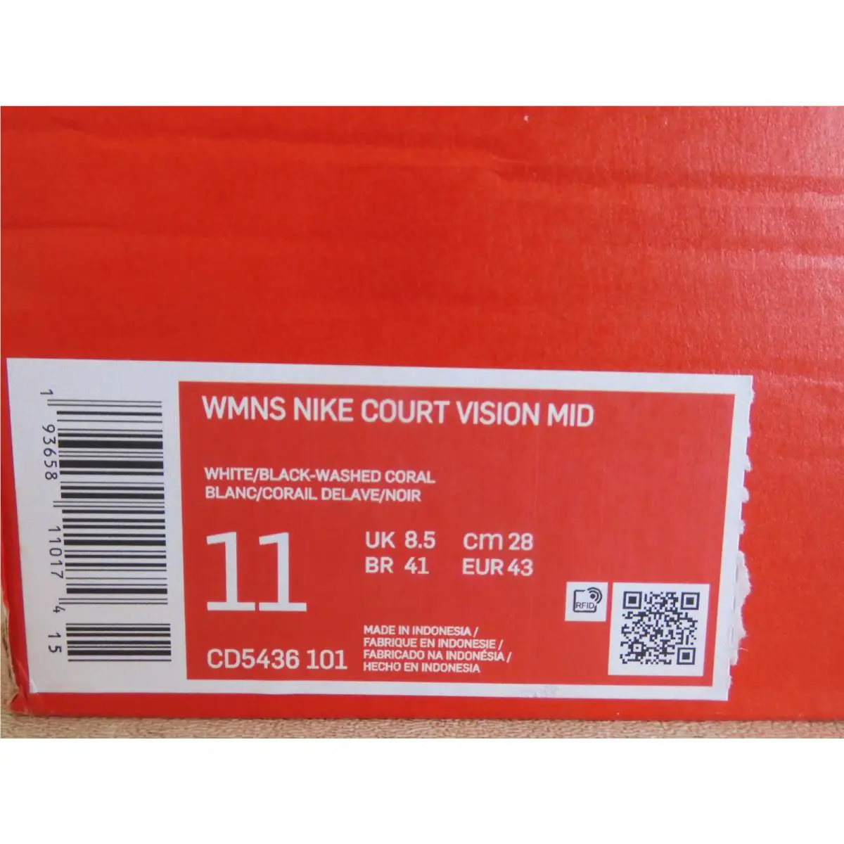 Nike shoes - Nike Court Vision - Court Vision - CD5436-101 - White (UPC: 193658110174) 6