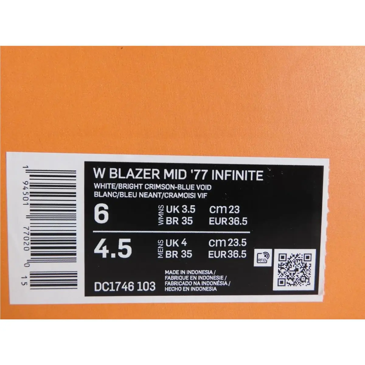 Nike shoes - Nike Blazer 77 - Blazer - White (UPC: 194501770200) 3