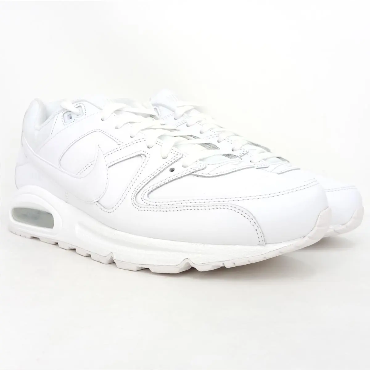 Nike Men`s Air Max Command Leather Running Sneakers Size 13 US - White