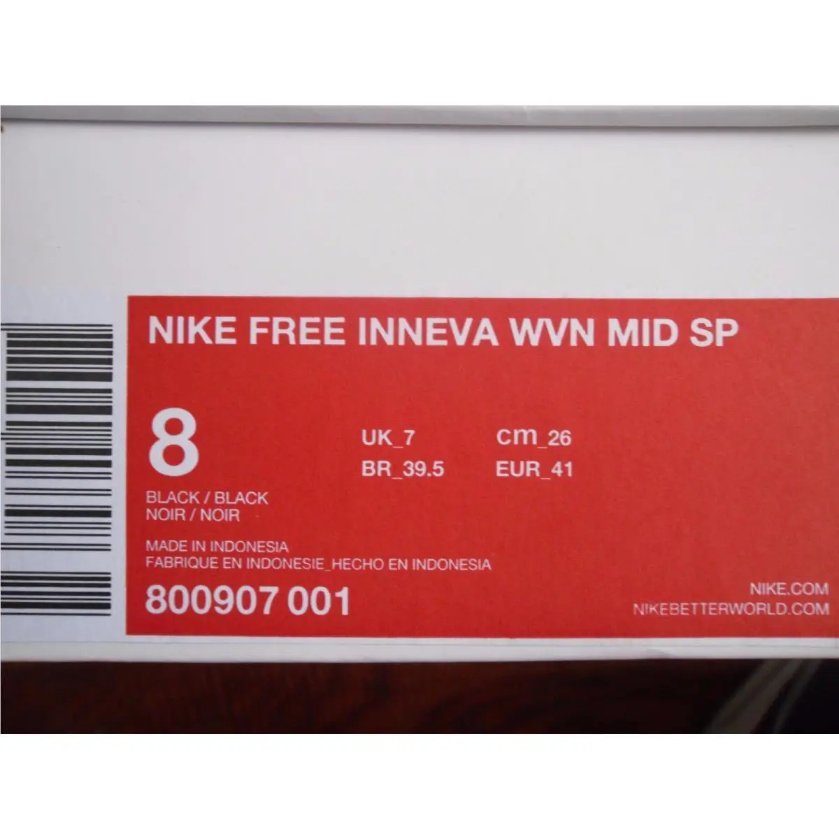 Nike shoes - Nike Free Inneva - Free Inneva - 800907-001 - Black (UPC: 886060403308) 7