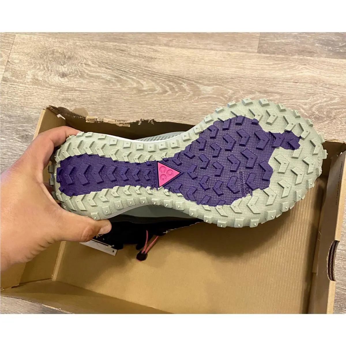 Nike shoes - Nike ACG Mountain Fly GTX - CT2904-300 - Clay Green-Black-Purple (UPC: 195866492387) 9