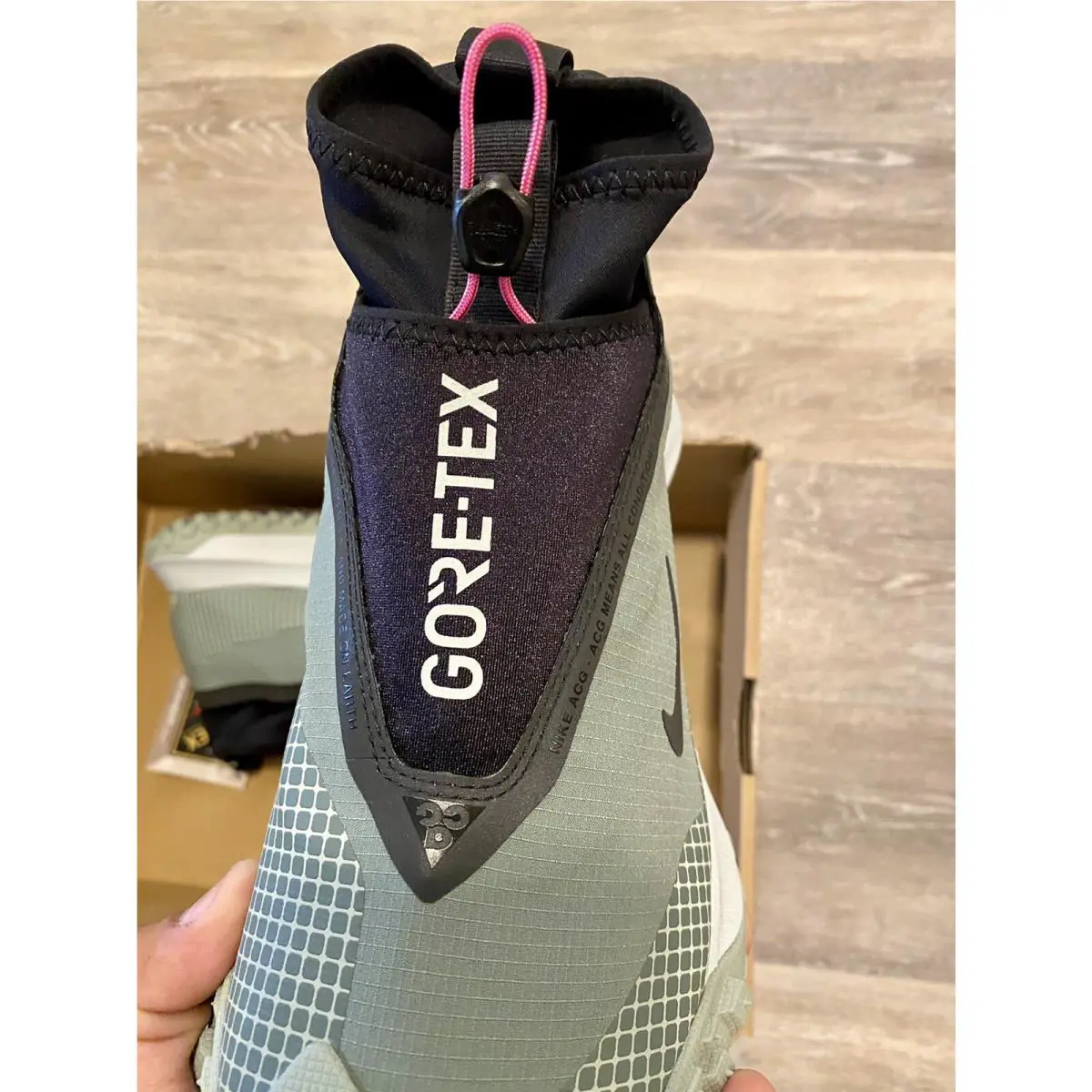 Nike shoes - Nike ACG Mountain Fly GTX - CT2904-300 - Clay Green-Black-Purple (UPC: 195866492387) 6