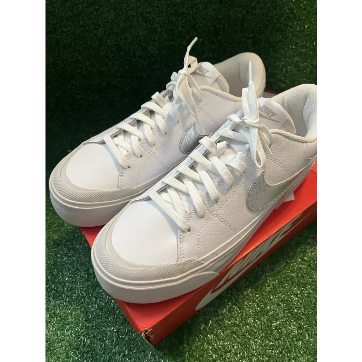 Nike shoes - Nike Court Legacy Lift - Court Legacy Lift - HQ2307-100 - White/Silver 1