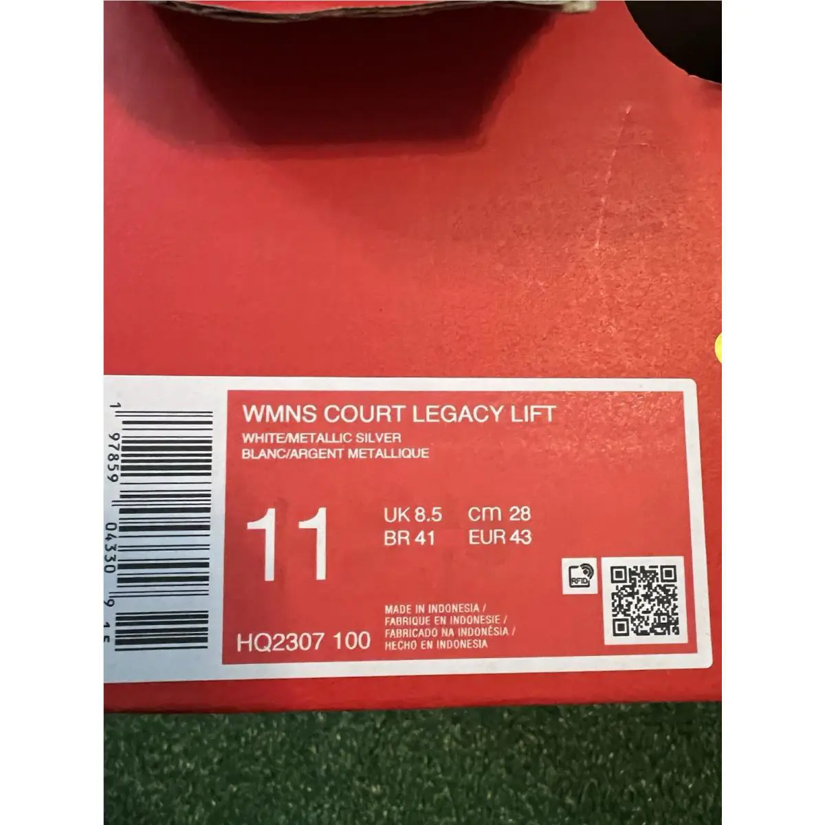 Nike shoes - Nike Court Legacy Lift - Court Legacy Lift - HQ2307-100 - White/Silver 3