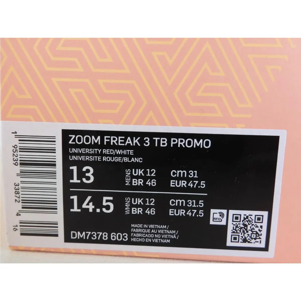 Nike shoes - Nike Zoom Freak - Zoom Freak - Red (UPC: 195239338724) 3